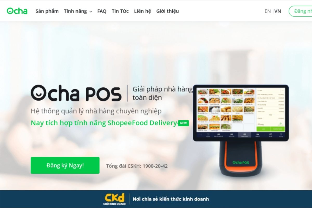 Phần mềm quản lý bán hàng Ocha Pos