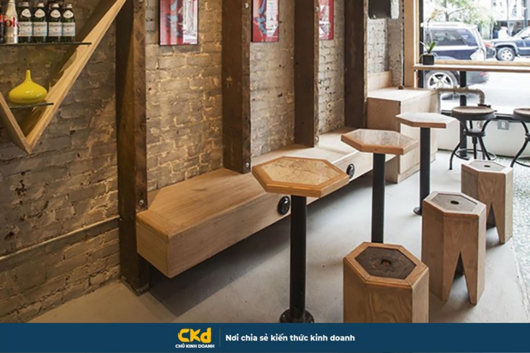 Bộ bàn ghế gỗ theo phong cách tự do sáng tạo