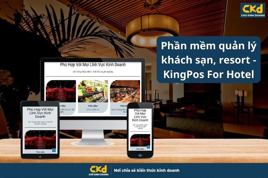 Phần mềm quản lý khách sạn, resort - KingPos For Hotel