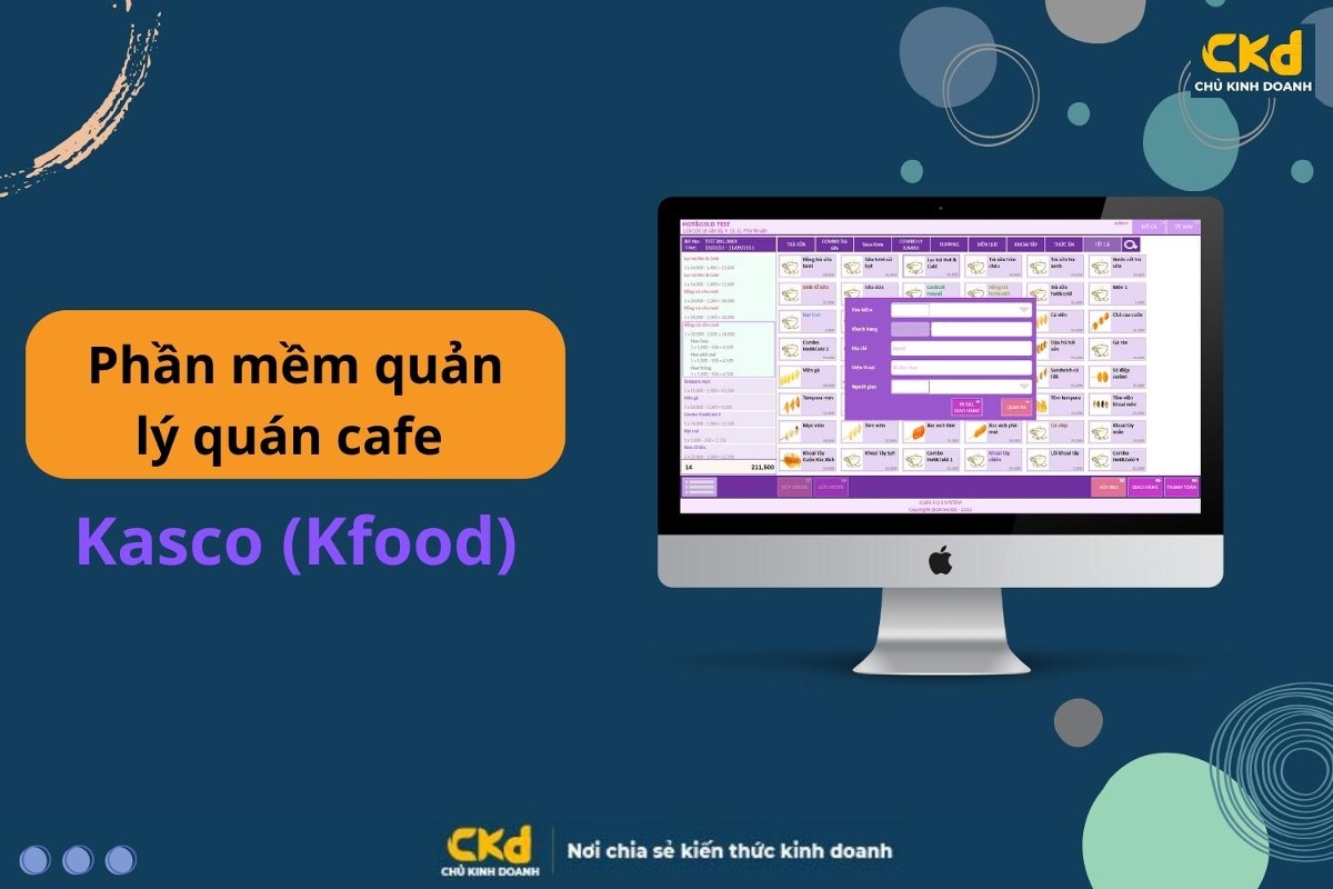 Phần mềm quản lý bán hàng quán cafe Kasco (Kfood)